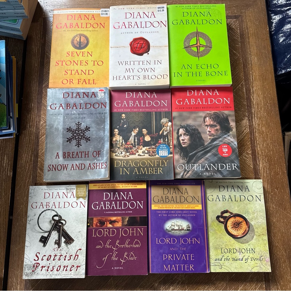 Diana Gabaldon Outlander and Lord John Books